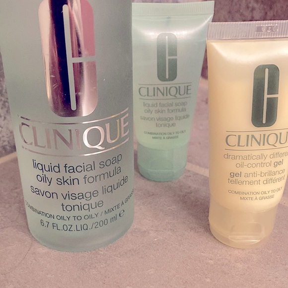 New! Clinique Liquid Soap Oily Skin & Dramatically Different Oil Control Gel - Picture 3 of 3